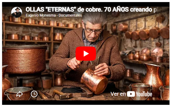 Calderero|OLLAS "ETERNAS" de cobre. 70 AÑOS creando piezas a mano que duran TODA LA VIDA