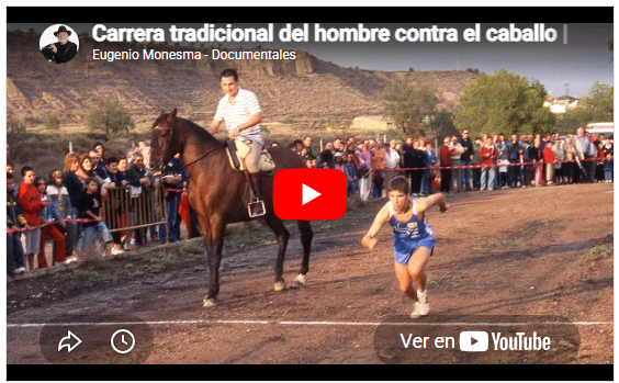 Carrera hombre contra caballo | Carreras pedestres aragonesas | Juegos tradicionales