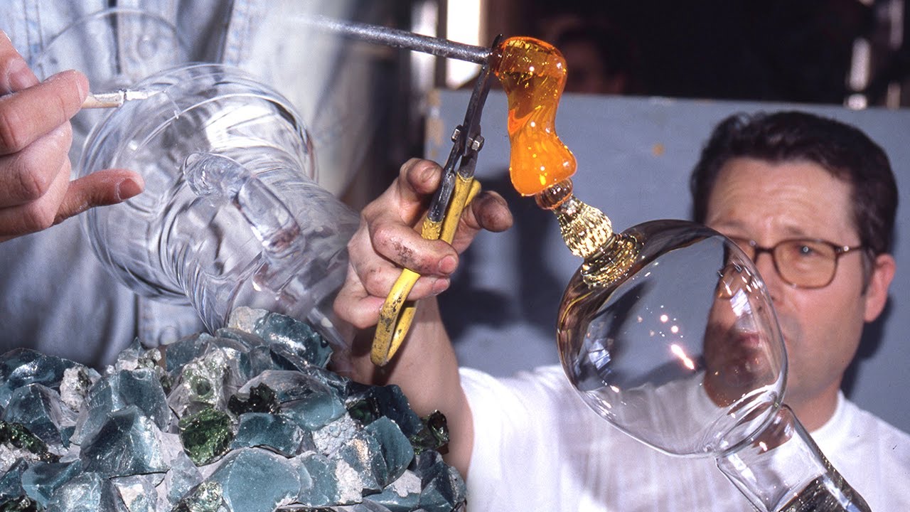 Cristal y vidrio artesano. Proceso de elaboración de varias piezas | Oficios Perdidos