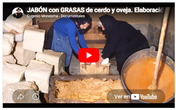 El jabon y la colada| JABÓN con GRASAS de cerdo y oveja. Elaboración CASERA para su uso en el antiguo LAVADERO del pueblo