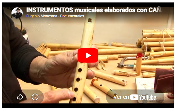 Instrumentos musicales elaborados con caña | Artesanía tradicional | Música