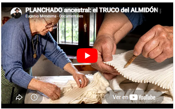 La planchadora chesa | PLANCHADO ancestral | TRUCO del ALMIDÓN para plegar las camisas como nuestras ABUELAS