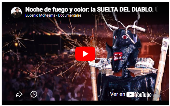 La suelta del diablo en Tijarafe. Noche de fuego y color | Fiesta tradicional