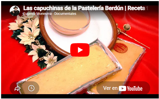 Las capuchinas de la Pastelería Berdún | Receta tradicional | Receta de Navidad