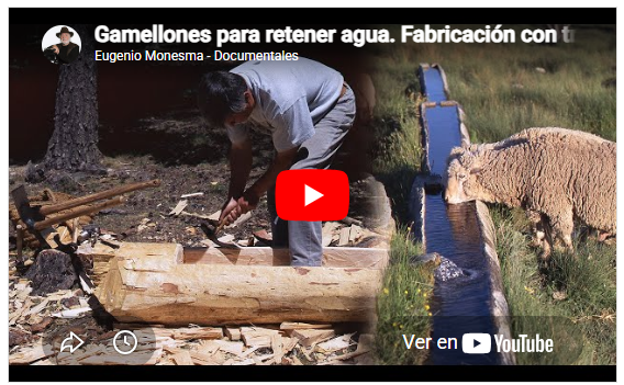 Los gamellones | Fabricación con troncos de pino vaciados