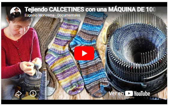 Maquina de calcetines|Tejiendo CALCETINES con una MÁQUINA DE 100 AÑOS