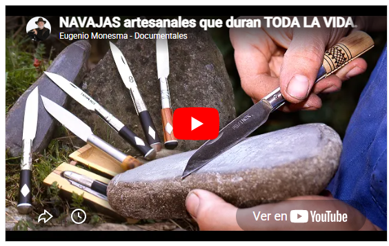 NAVAJAS artesanales | Forja tradicional y MANGOS tallados con incrustaciones