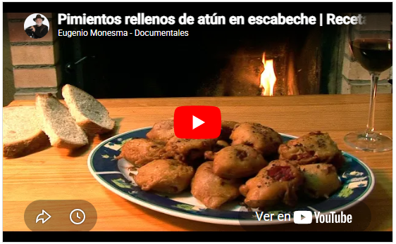 Pimientos rellenos de atún en escabeche | Receta Tradicional | Receta de rebozados