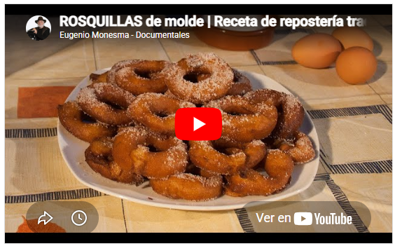 Rosquillas de molde | Receta tradicional | Postres en Almonacid de la Sierra