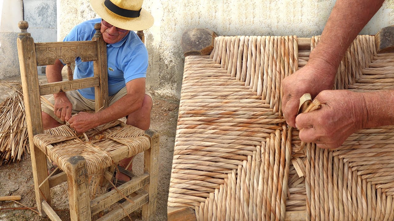 Sillas artesanas con fibras naturales de anea | El sillero | Oficios Perdidos
