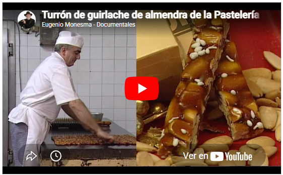 Turrón de guirlache de almendra de la Pastelería Berdún | Receta tradicional | Receta de Navidad