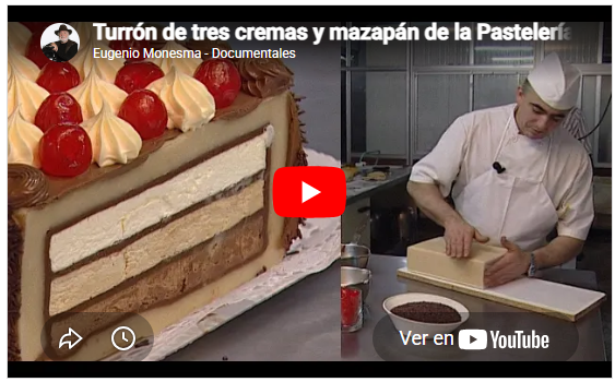 Turrón de tres cremas y mazapán de la Pastelería Berdún | Receta tradicional | Receta de Navidad